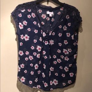 Candies sheer sleeveless blouse